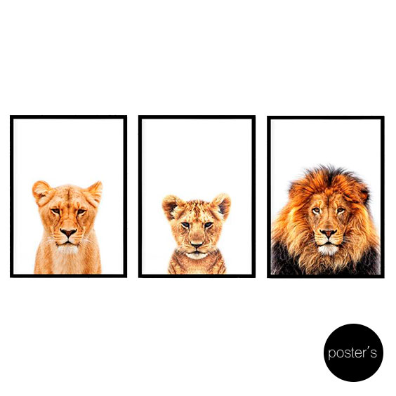 Cuadro Familia de leones • Cuadros Tabloide